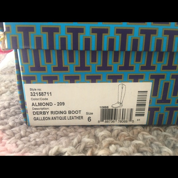 Tory Burch Derby Riding Boot (Almond) Size 6 - Picture 7 of 11